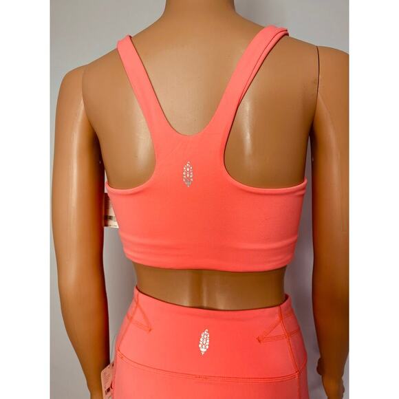 Free People Movement Never Better Flare Pants and workout Top set size S Coral - Picture 8 of 12